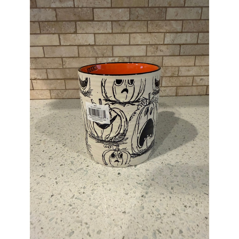 Eli & Ana Halloween Boo Jack O Lantern Pumpkin Ceramic Mug